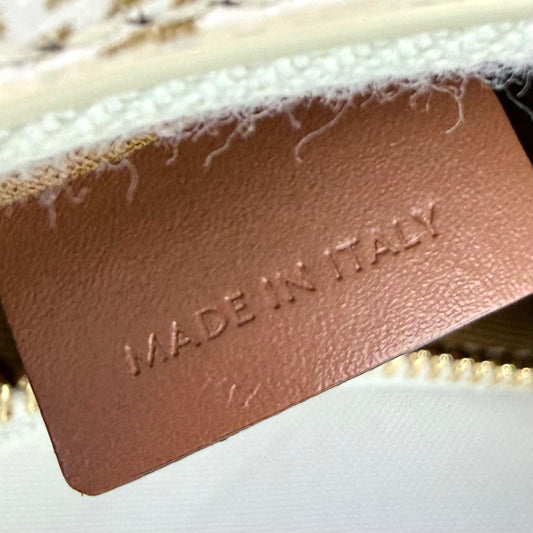 Celine White Triomphe Canvas Ava Shoulder Bag