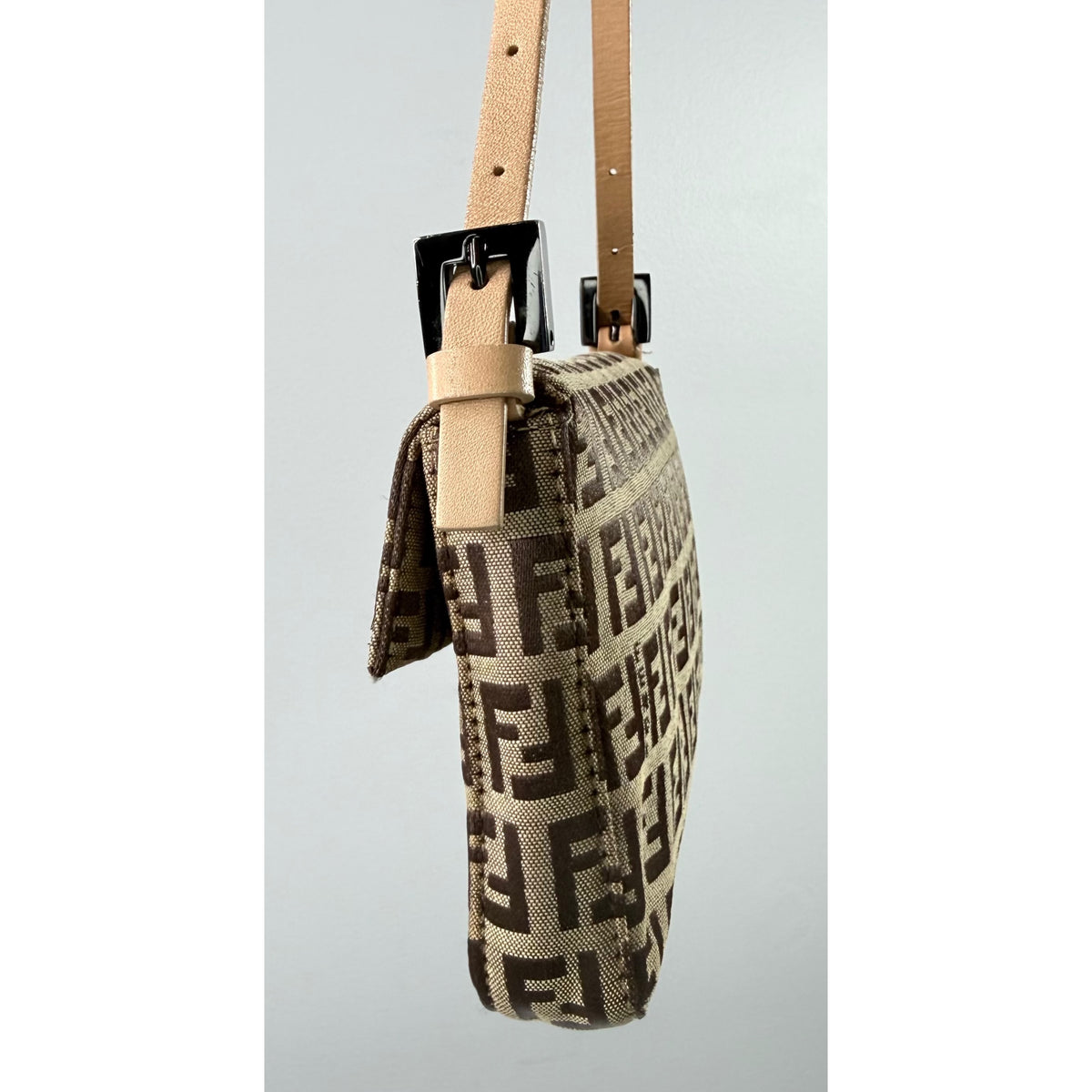 Fendi Zucchino Baguette Mini Bag