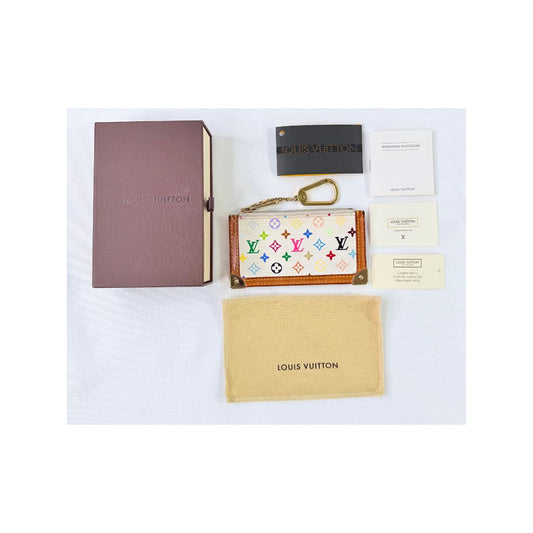 Louis Vuitton Multicolor Takashi Murakami 2006 Pochette Clés coin purse