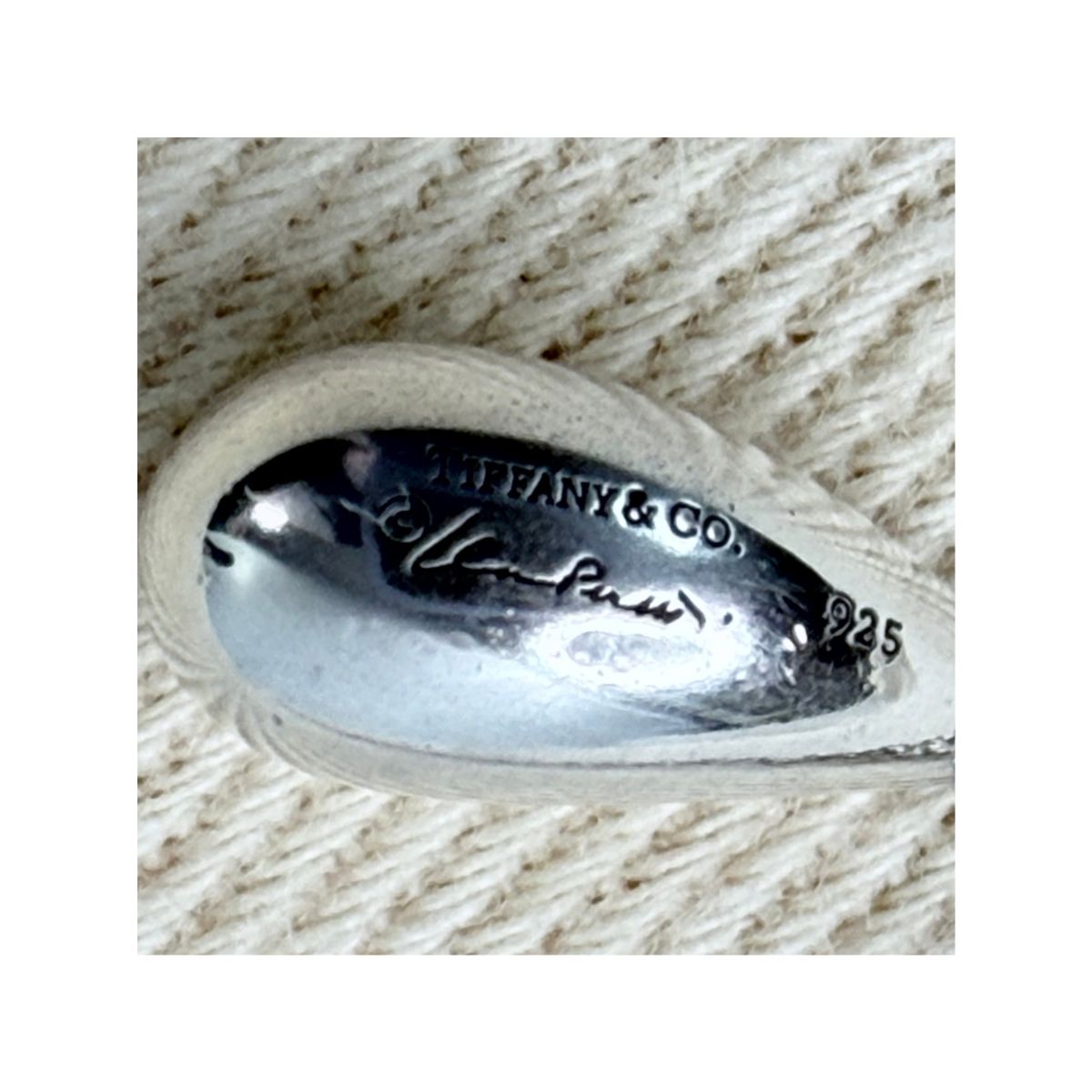 Tiffany & Co. Elsa Peretti Teardrop Pendant Necklace