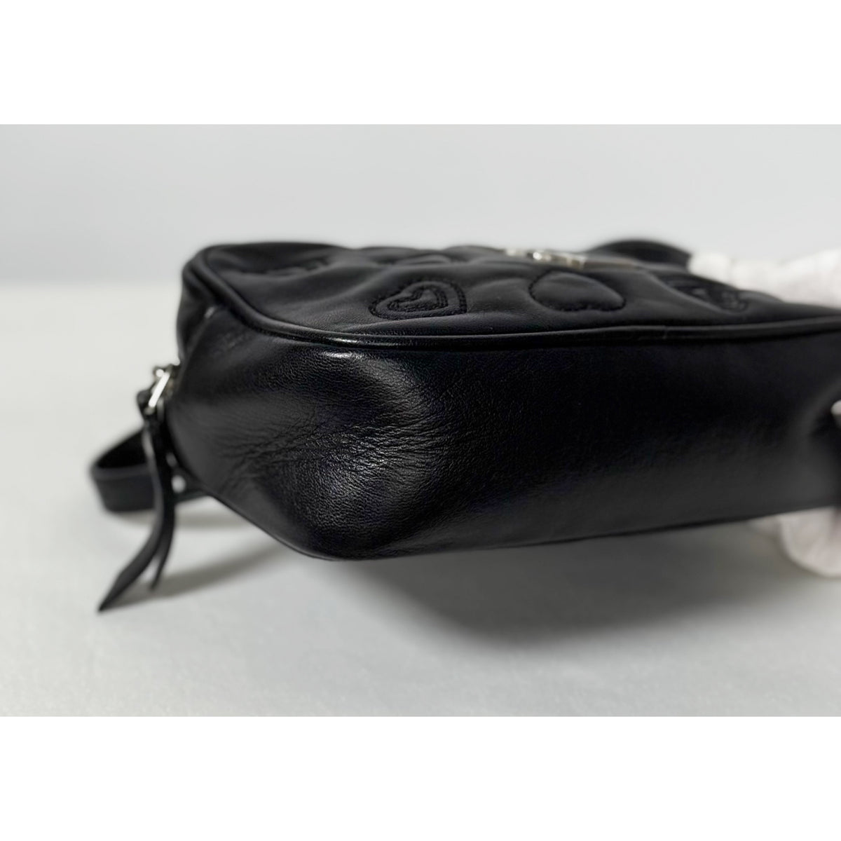 Yves Saint Laurent Black Leather Camera Bag