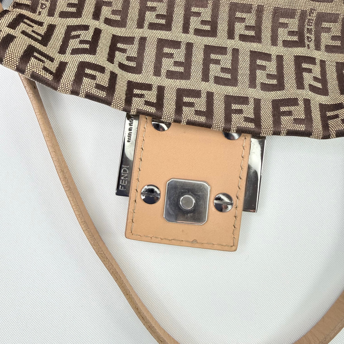 Fendi Zucchino Baguette Mini Bag