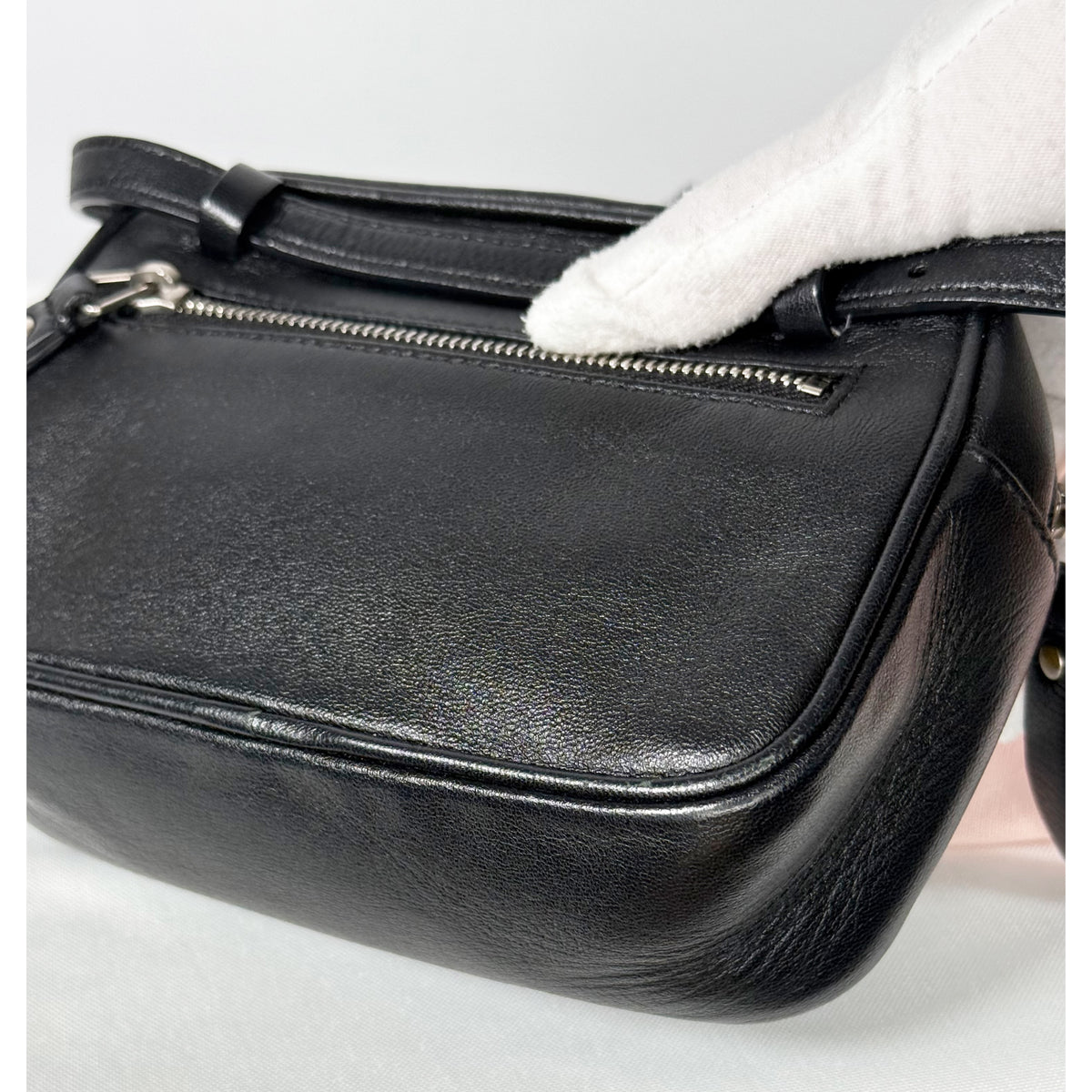 Yves Saint Laurent Black Leather Camera Bag