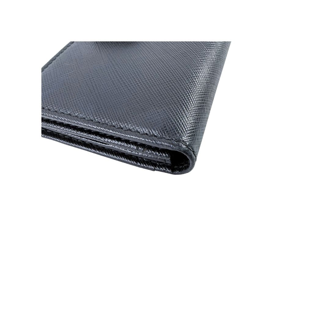 Salvatore Ferragamo Vara Bow Black Saffiano Leather Long Wallet