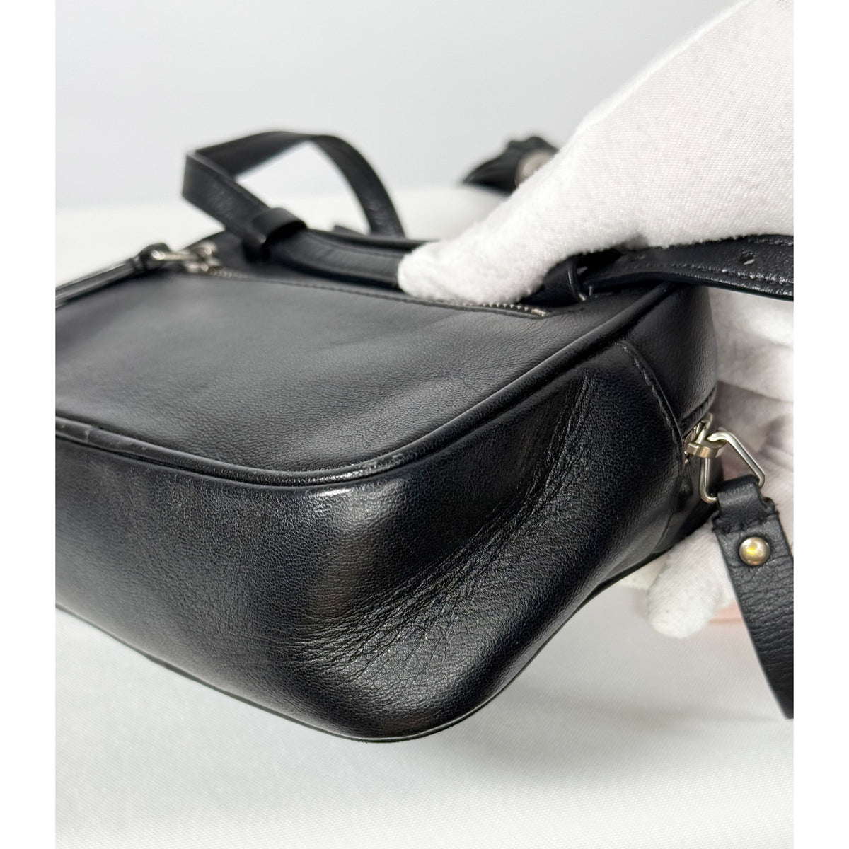 Yves Saint Laurent Black Leather Camera Bag