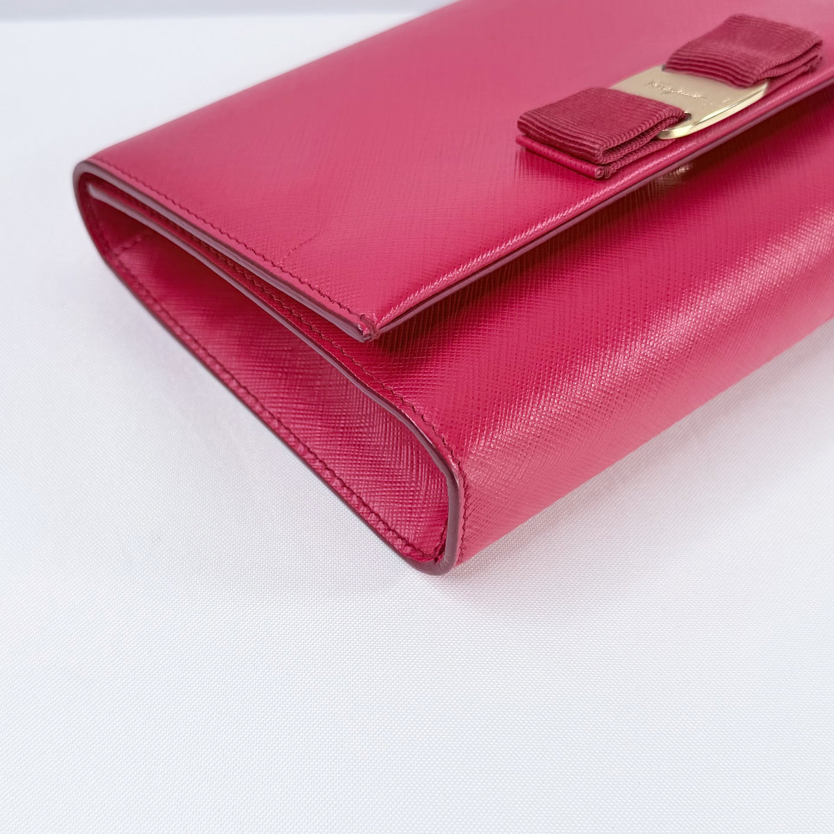 Salvatore Ferragamo Vara Bow Red Saffiano Leather Crossbody Bag