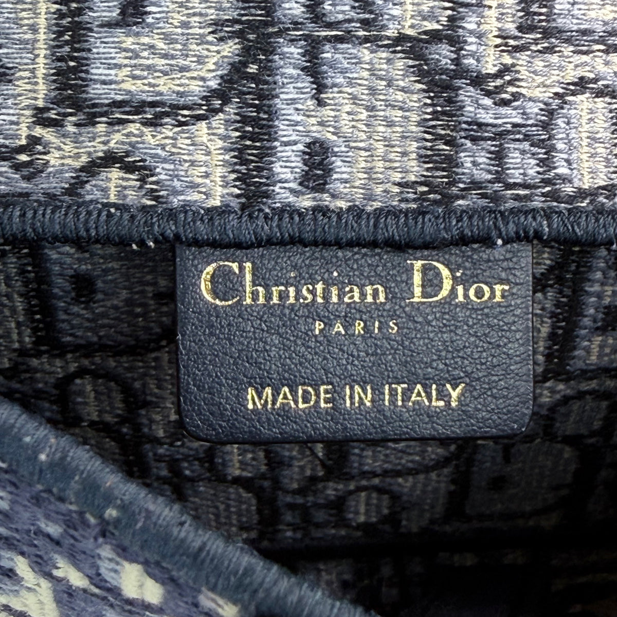 Christian Dior Oblique Slim Saddle Belt Pouch w/ Dust Bag