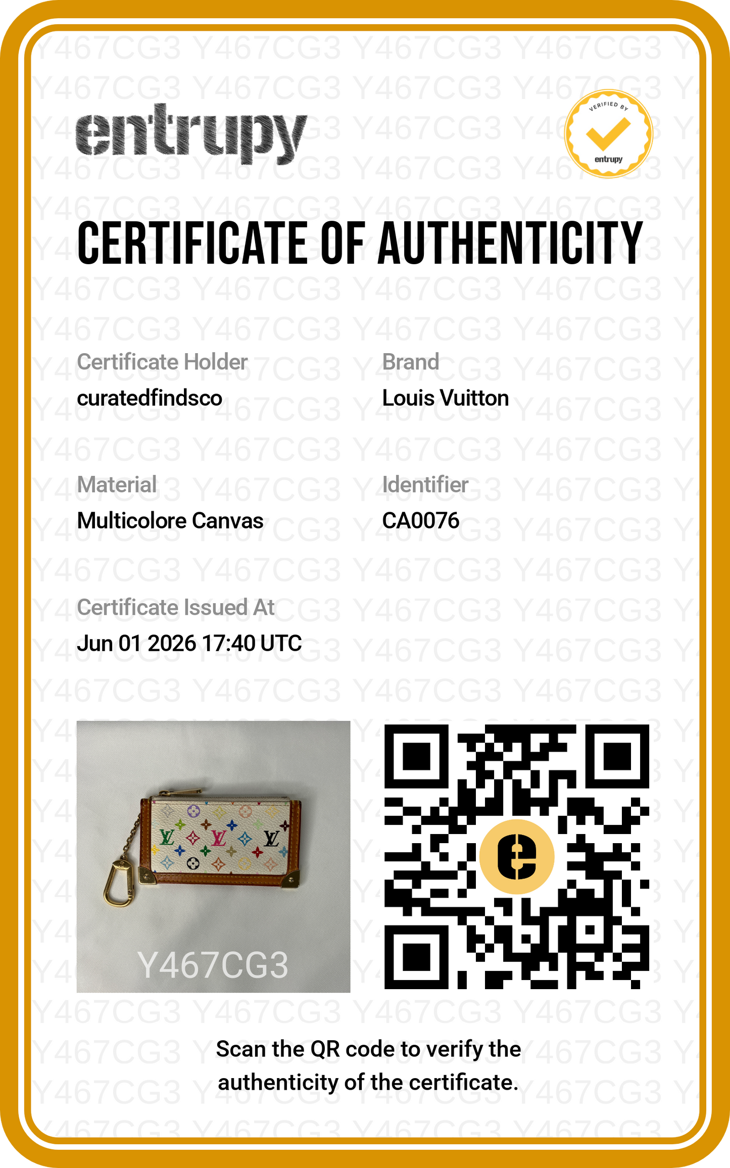 Louis Vuitton Multicolor Takashi Murakami 2006 Pochette Key Clés