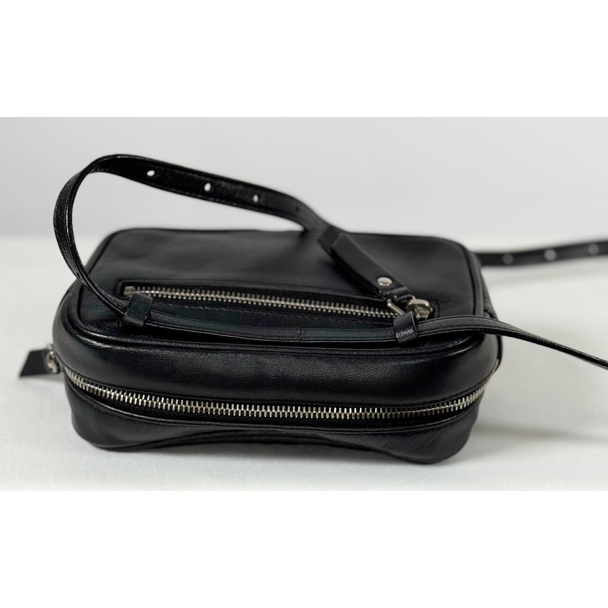 Yves Saint Laurent Black Leather Camera Bag