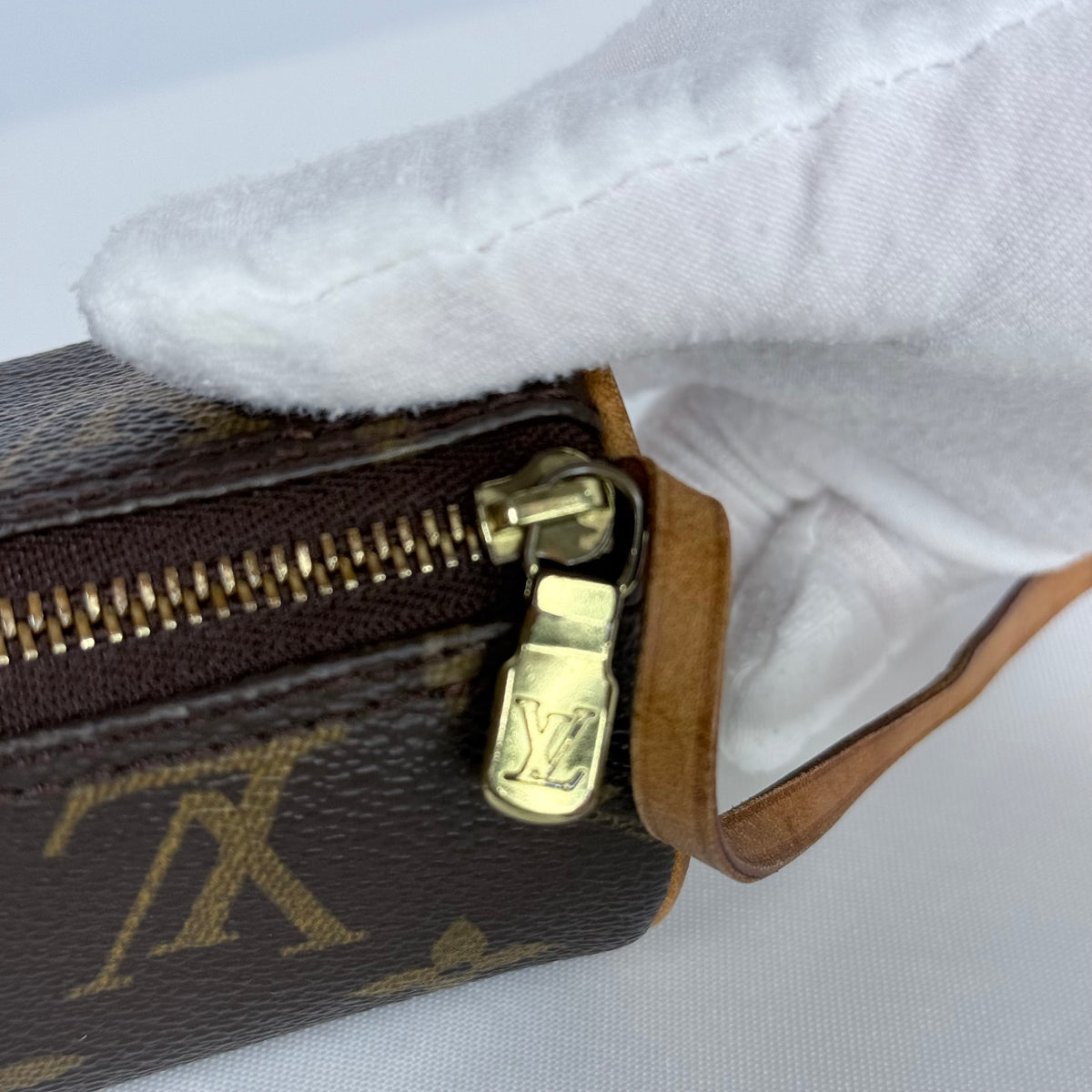 Louis Vuitton Monogram Mini Pouch for Papillon Bag Brown