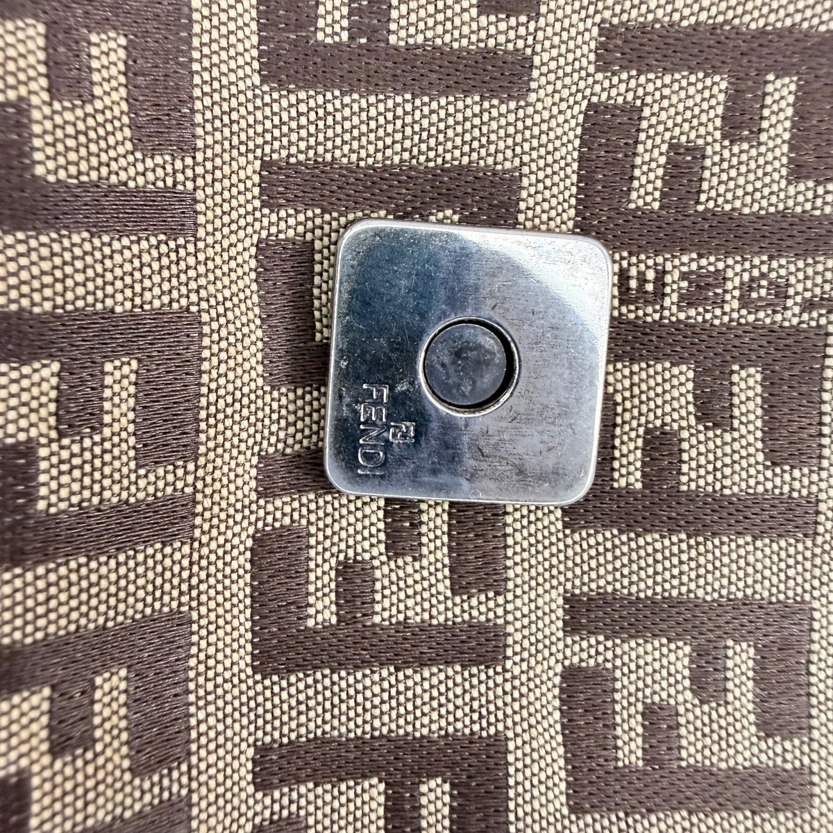Fendi Zucchino Baguette Mini Bag