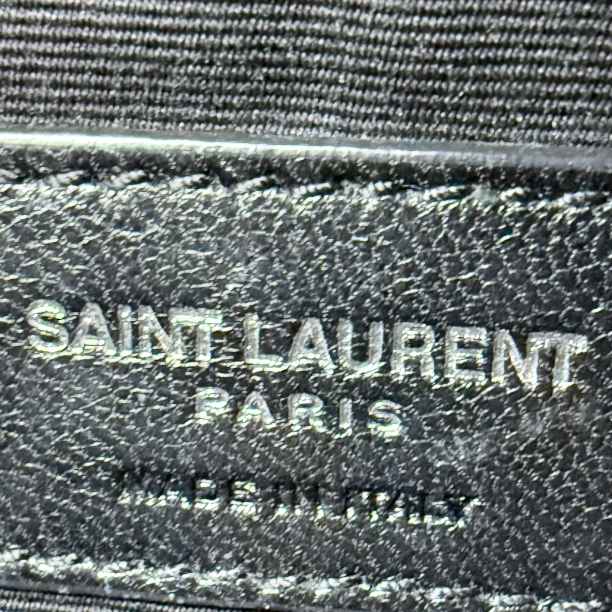 Yves Saint Laurent Black Leather Camera Bag