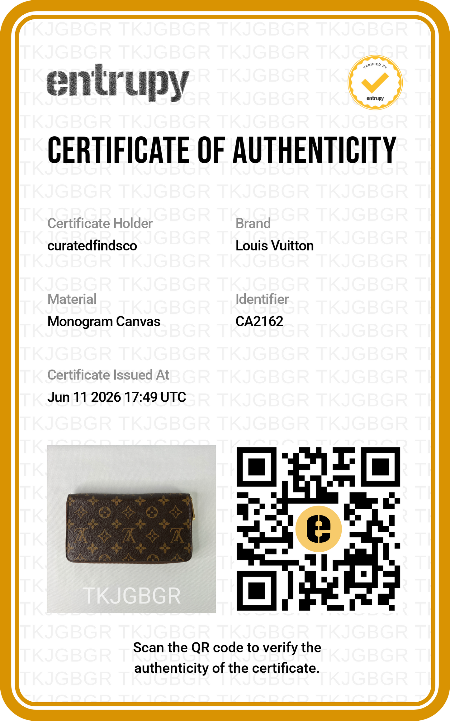 Louis Vuitton Monogram Zip Around Travel Organizer