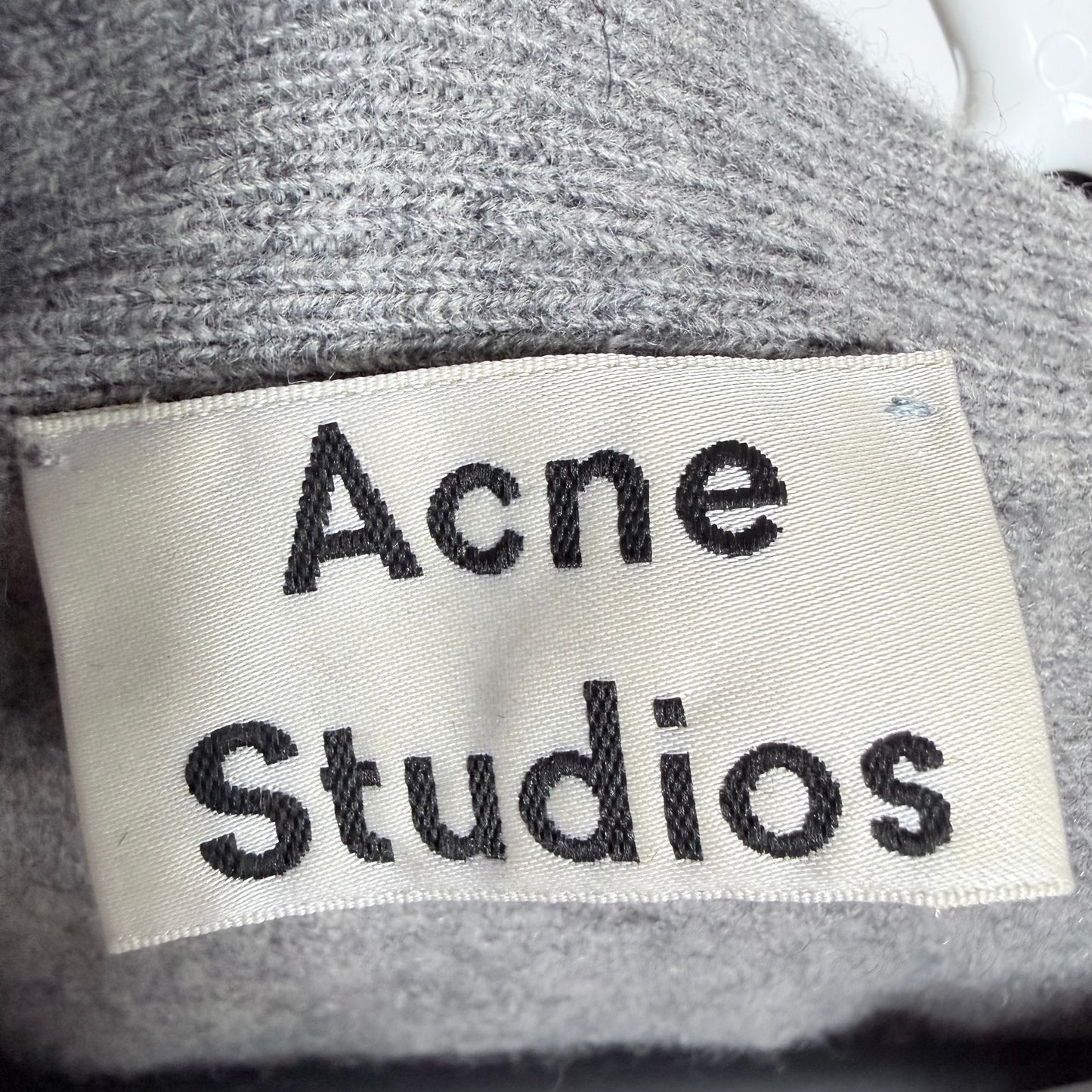 Acne Studios Grey Wool Cardigan