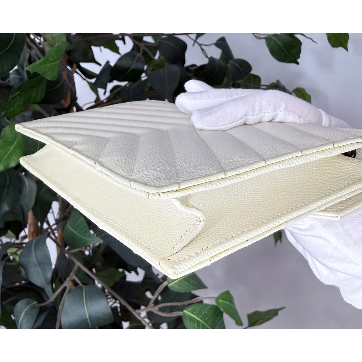 Saint Laurent Cassandre Envelope Chain Wallet