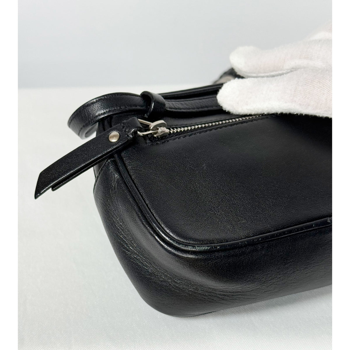 Yves Saint Laurent Black Leather Camera Bag