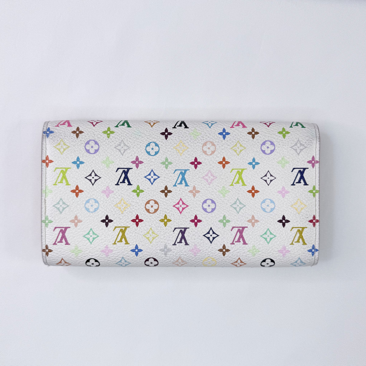 Louis Vuitton Multicolore Sarah Wallet White Long Wallet