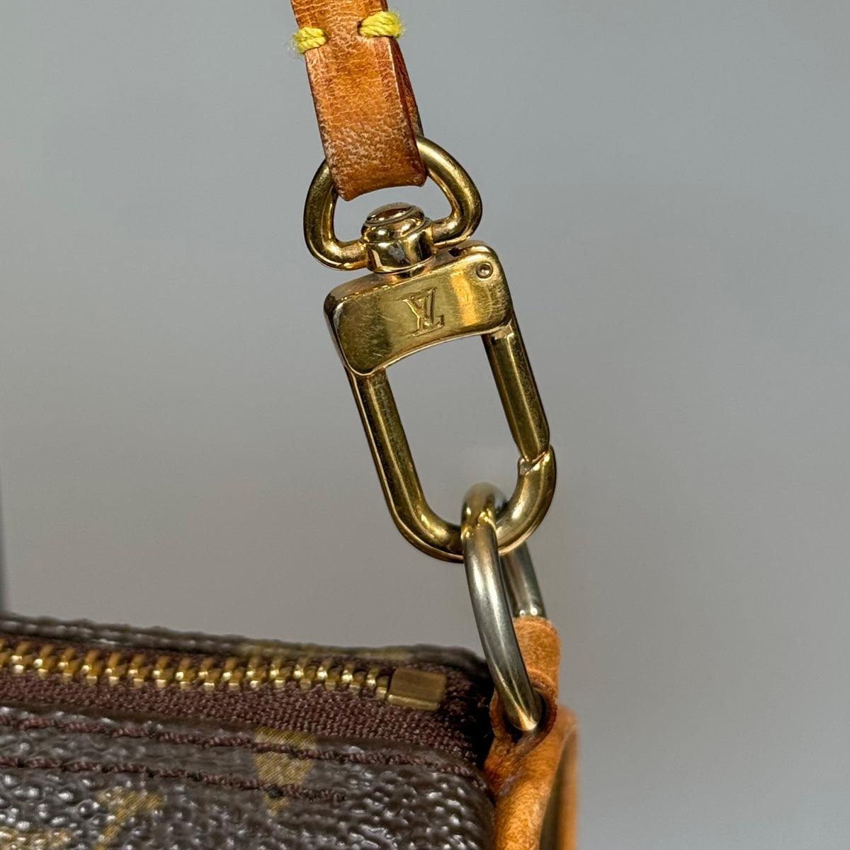 Louis Vuitton Monogram Mini Pouch for Papillon Bag Brown