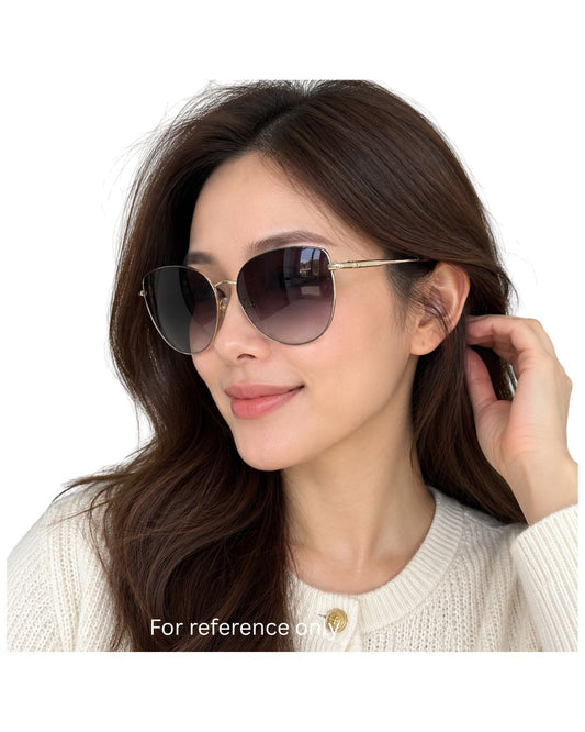 Longchamp LO158S Gold-Tone Gradient Sunglasses