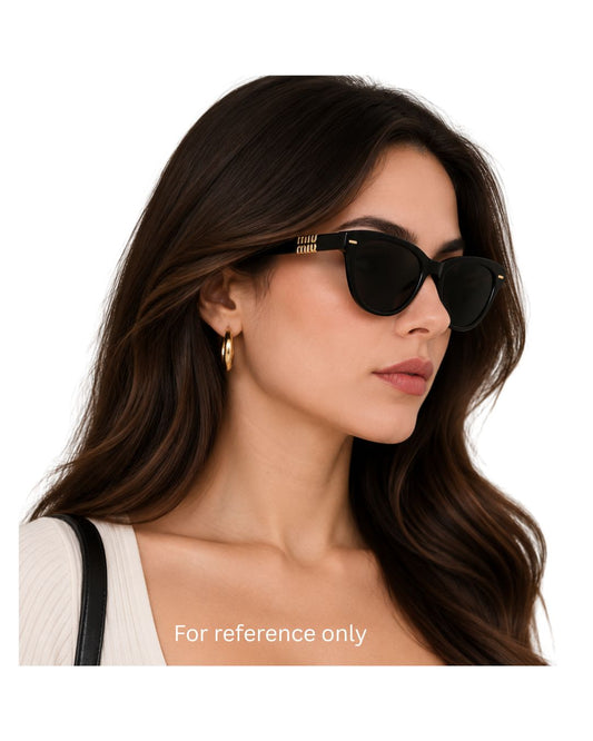 Miu Miu MU12ZS Black Grey Phantos Sunglasses