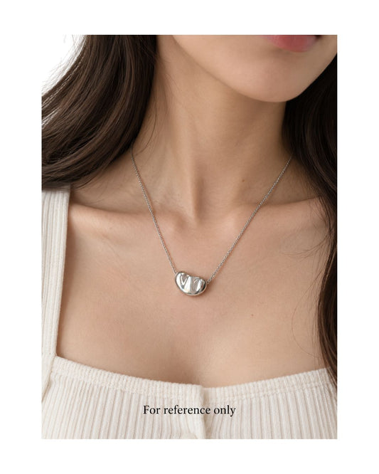 Tiffany & Co. Elsa Peretti Bean 18mm Sterling Silver Necklace