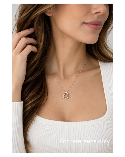 Tiffany & Co. Elsa Peretti Open Heart Sterling Silver Necklace