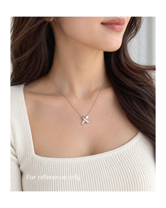 Tiffany & Co. Necklace Paloma Picasso Graffiti "X" Sterling Silver