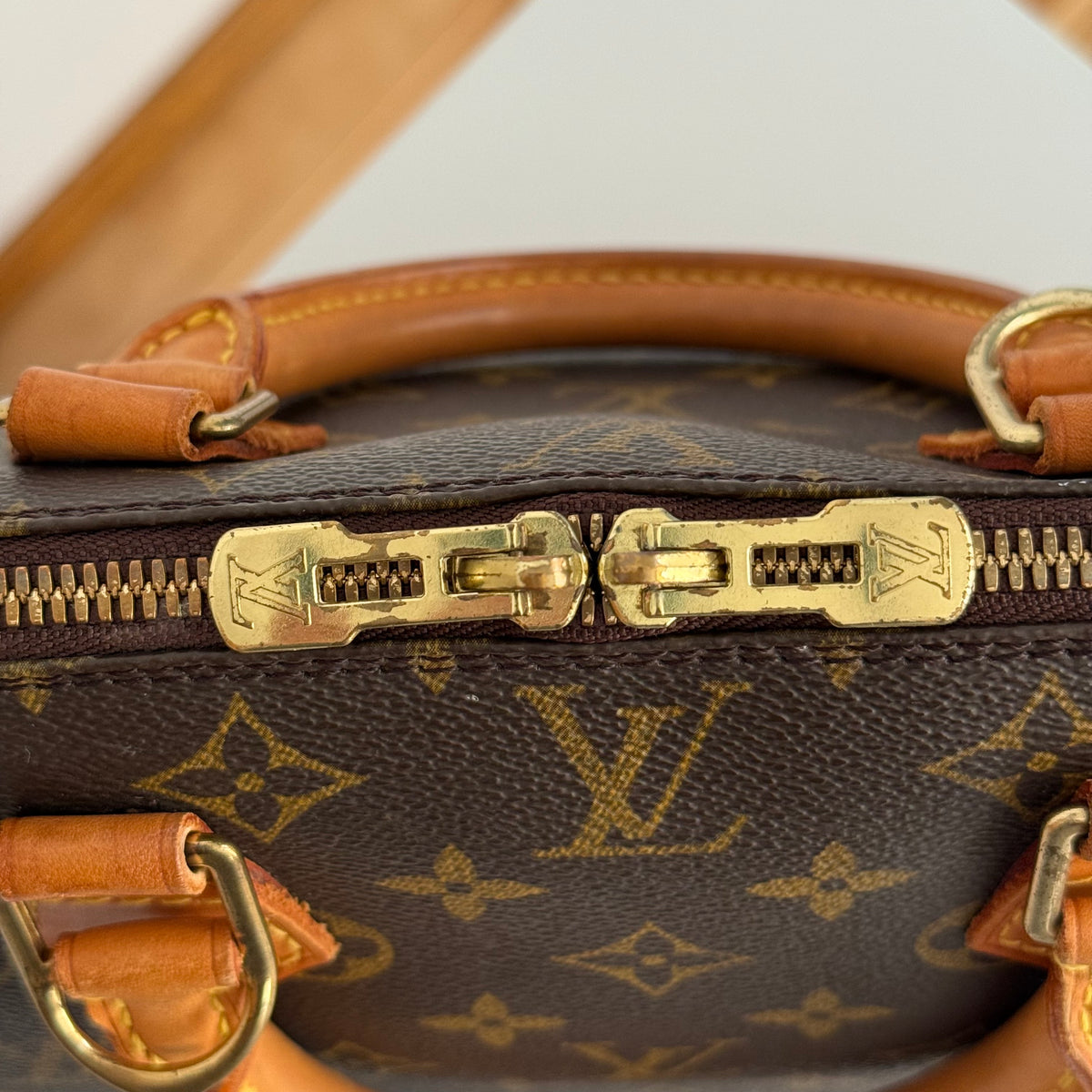 Louis Vuitton Alma PM Monogram Canvas Leather Handbag