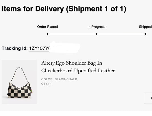 Coach CBE00 Alter/Ego Shoulder Bag In Checkerboard Upcrafted Leather Coachtopia NWT