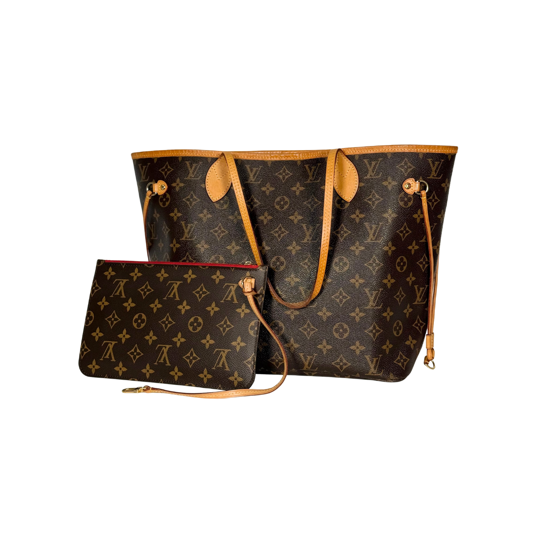 Louis Vuitton Monogram Neverfull MM with Pouch