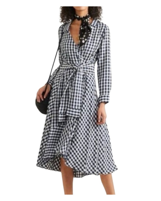 Maje Raprita Gingham Dress