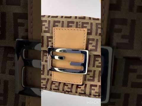 Fendi Zucchino Baguette Mini Bag