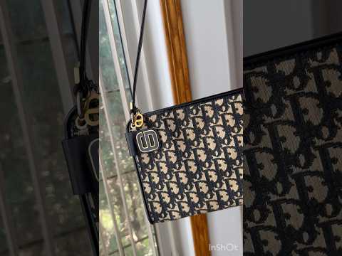 Christan Dior Trotter Monogram Shoulder Bag