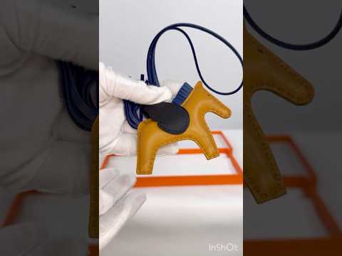 Hermès Rodeo Pegase PM Sesame/Black/Blue Saphir