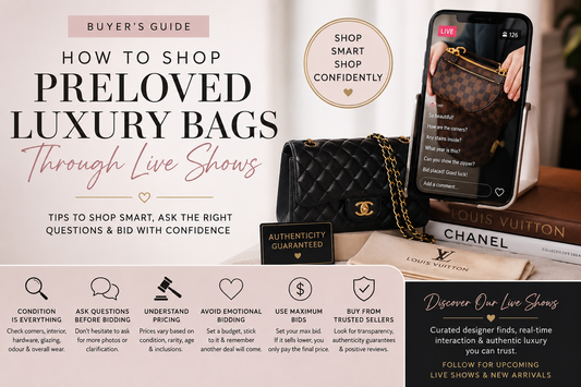 How to Shop Authentic Preloved Luxury Bags Through Live Shows | Curated Finds Co.