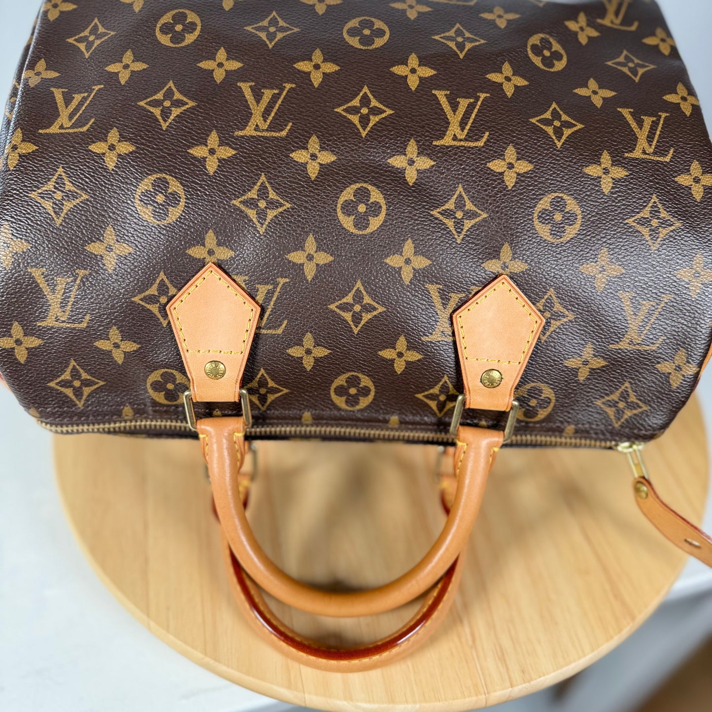 Louis Vuitton Monogram Speedy 30 Boston Bag W/Dust Bag, Lock & Key