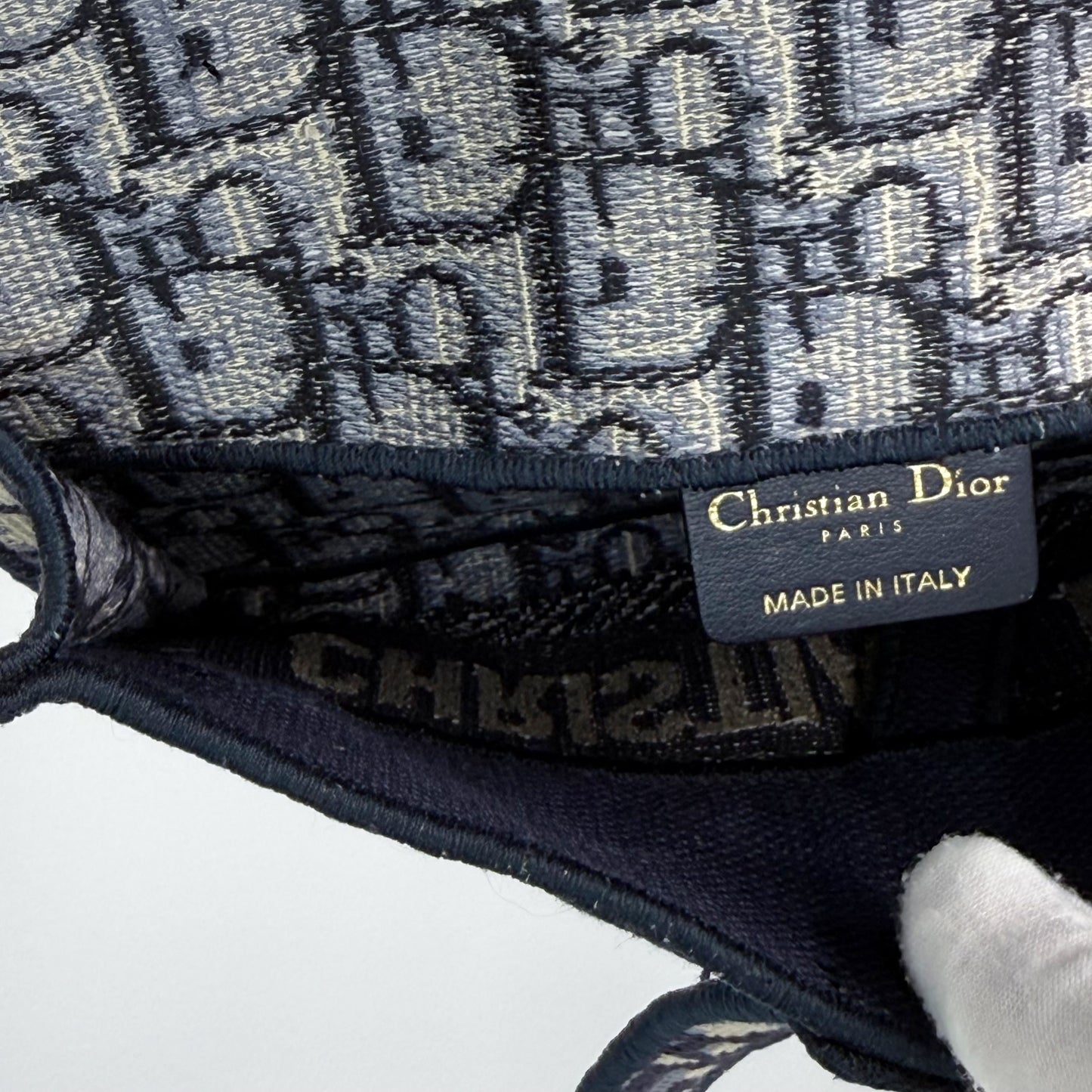 Christian Dior Oblique Slim Saddle Belt Pouch w/ Dust Bag