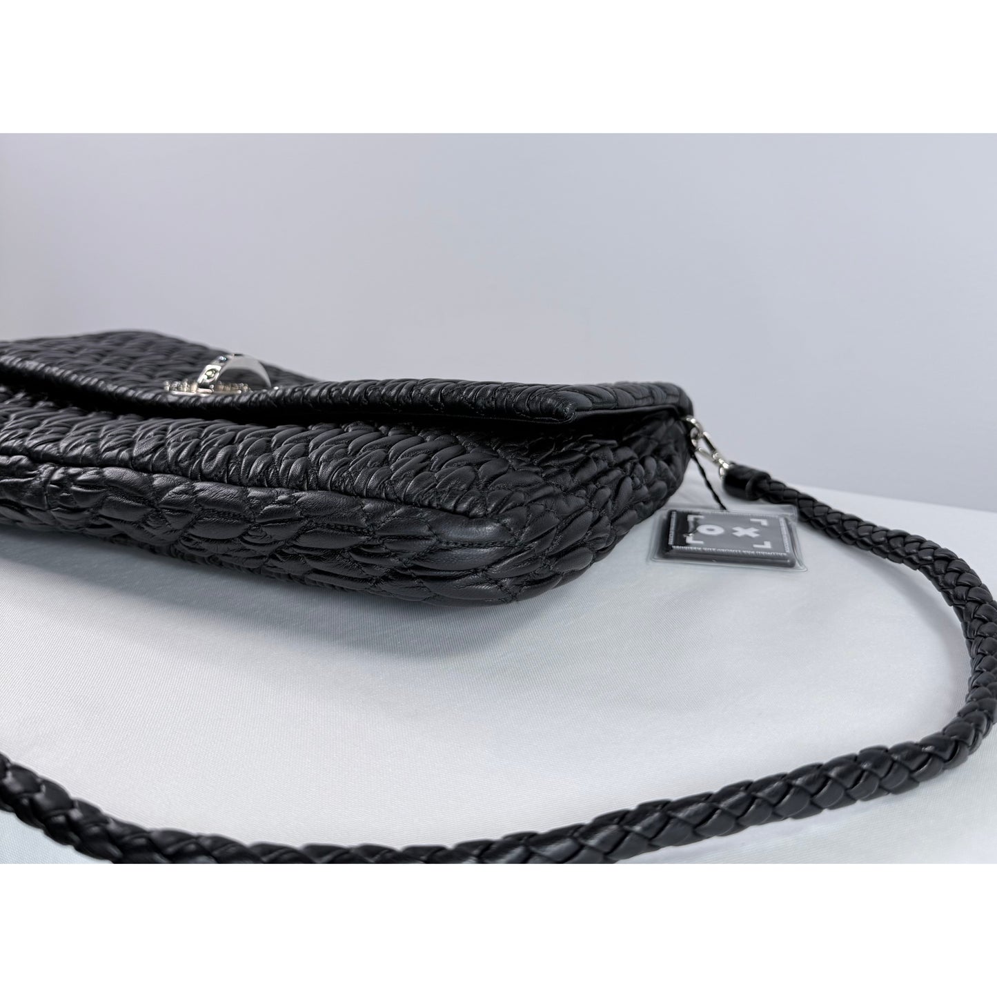 Miu Miu Quilted Nappa Leather Chain Shoulder Bag Black