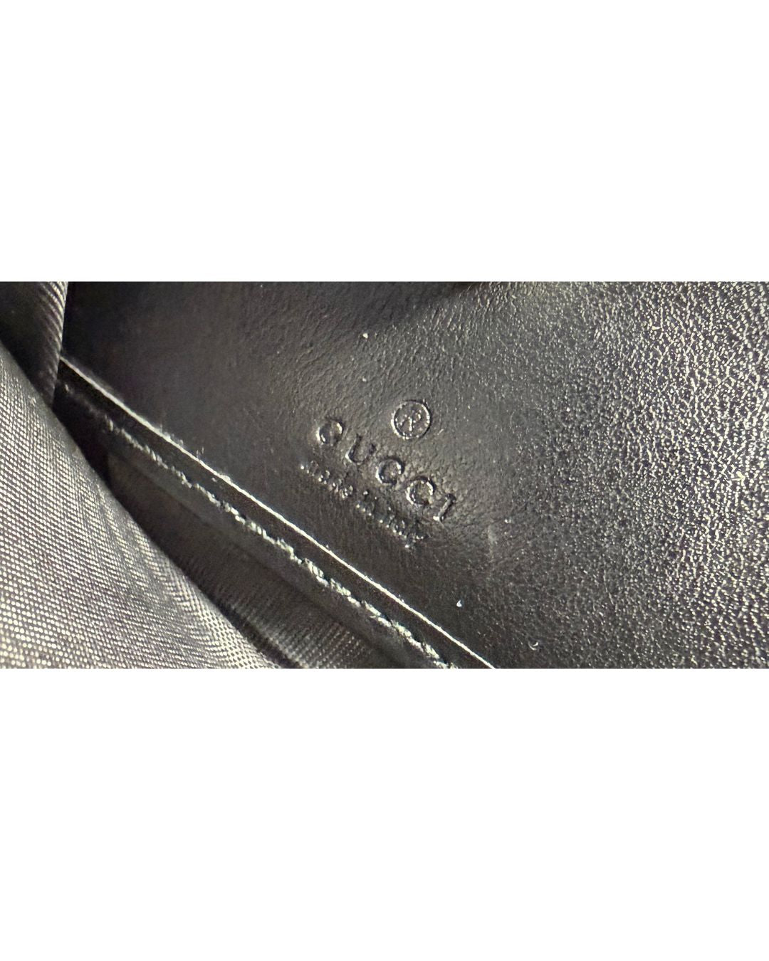 Gucci GG Marmont Black Matelassé Leather Zip Around Wallet