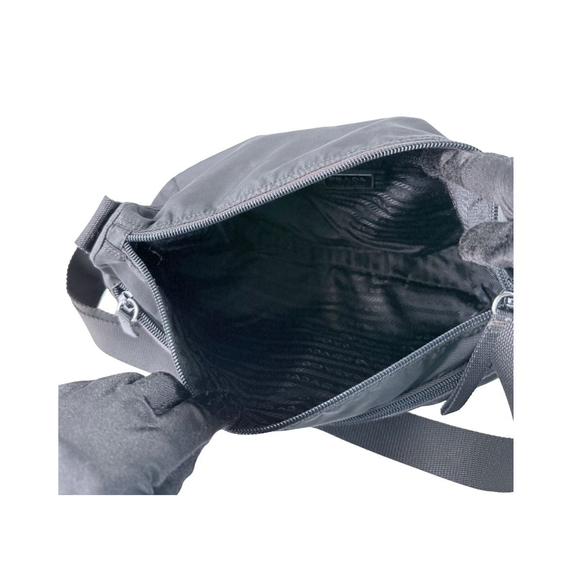 Prada Nylon Crossbody Bag Black Tessuto Shoulder Bag