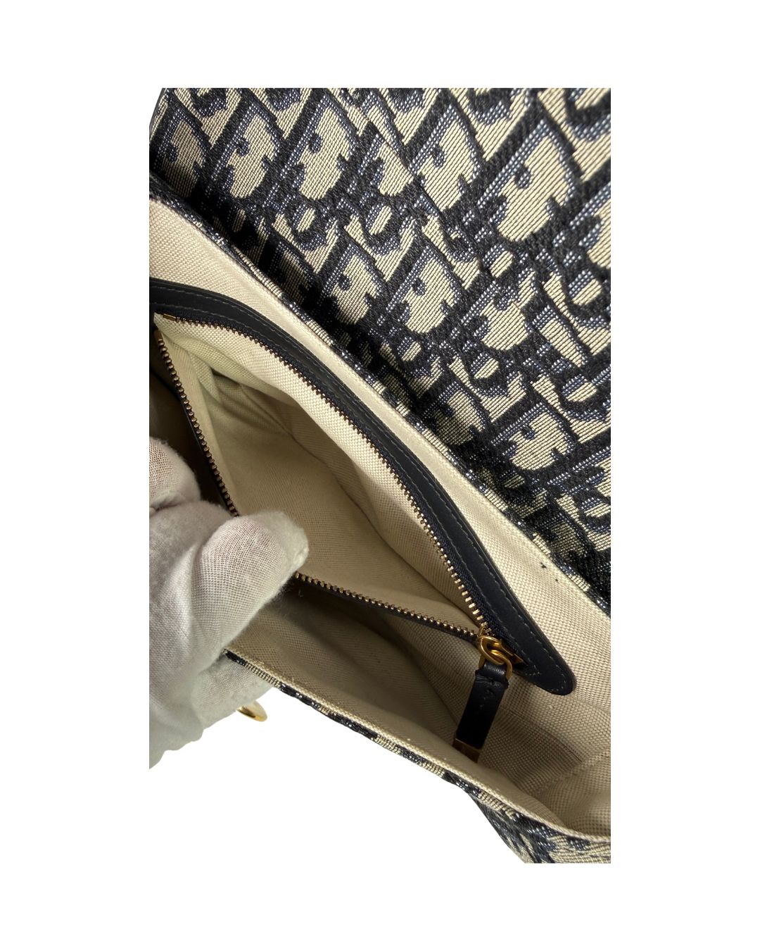 Christian Dior Medium Oblique Saddle Bag with Strap