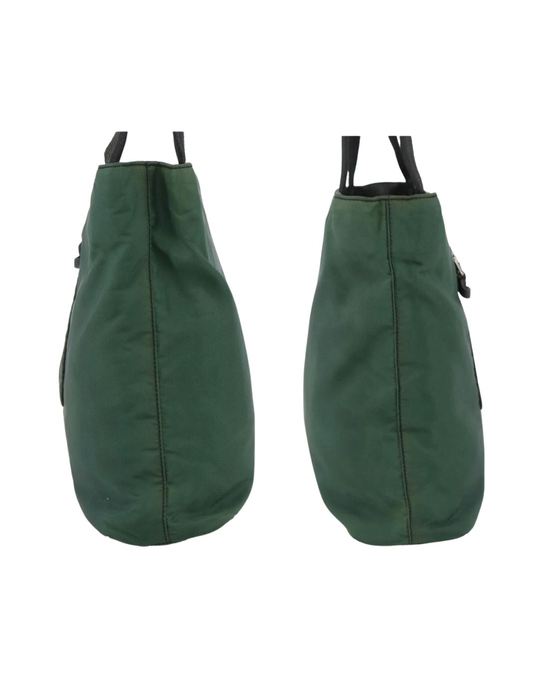 Prada Green Nylon Tote Bag