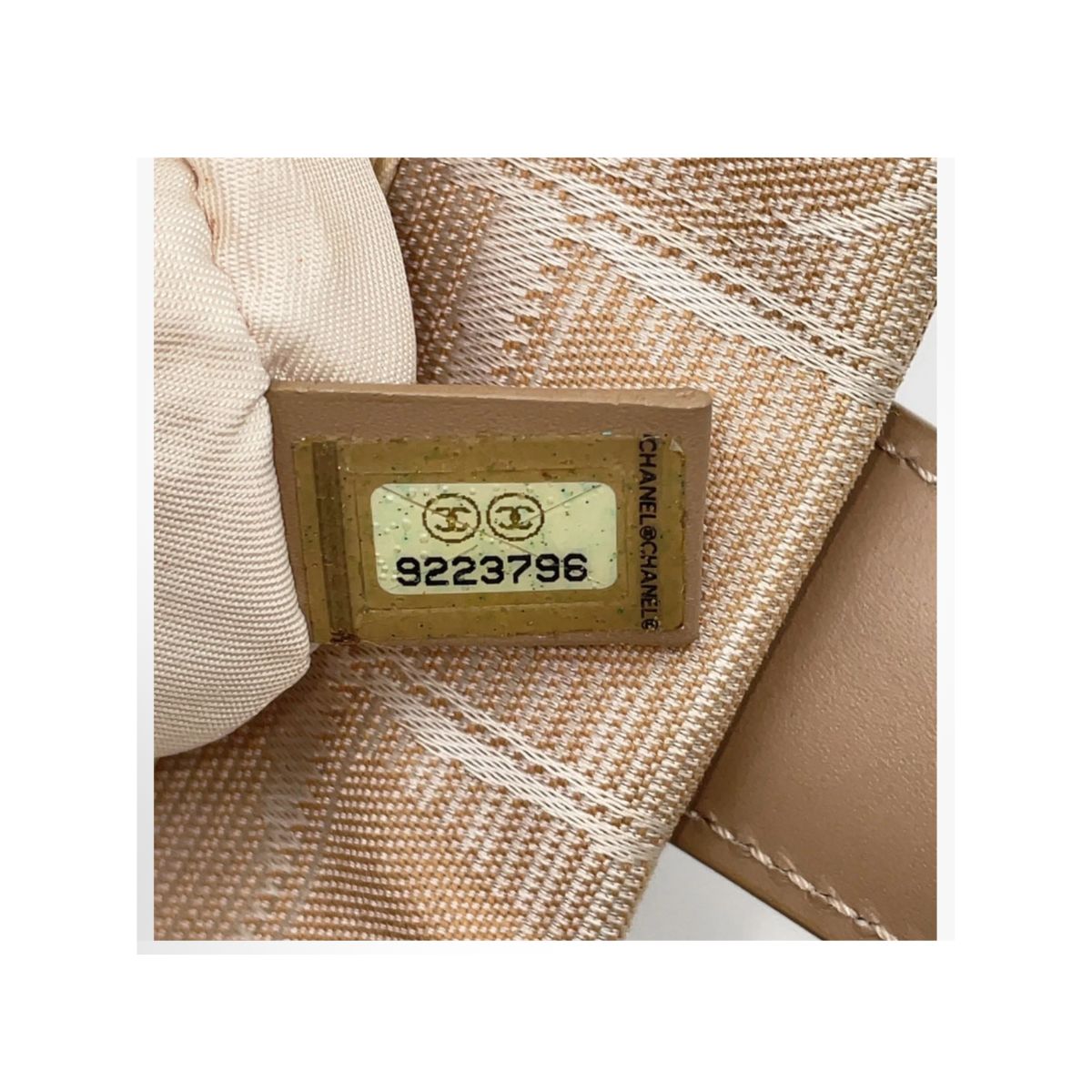 Chanel New Travel Line PM Tote Nylon Leather Beige