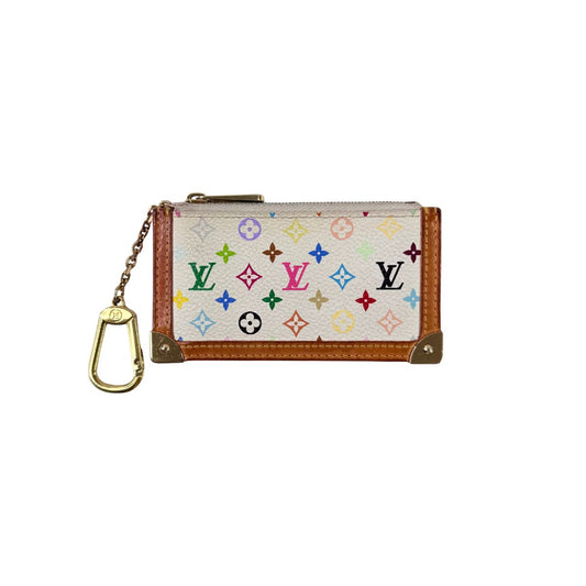Louis Vuitton Multicolor Takashi Murakami 2006 Pochette Clés coin purse