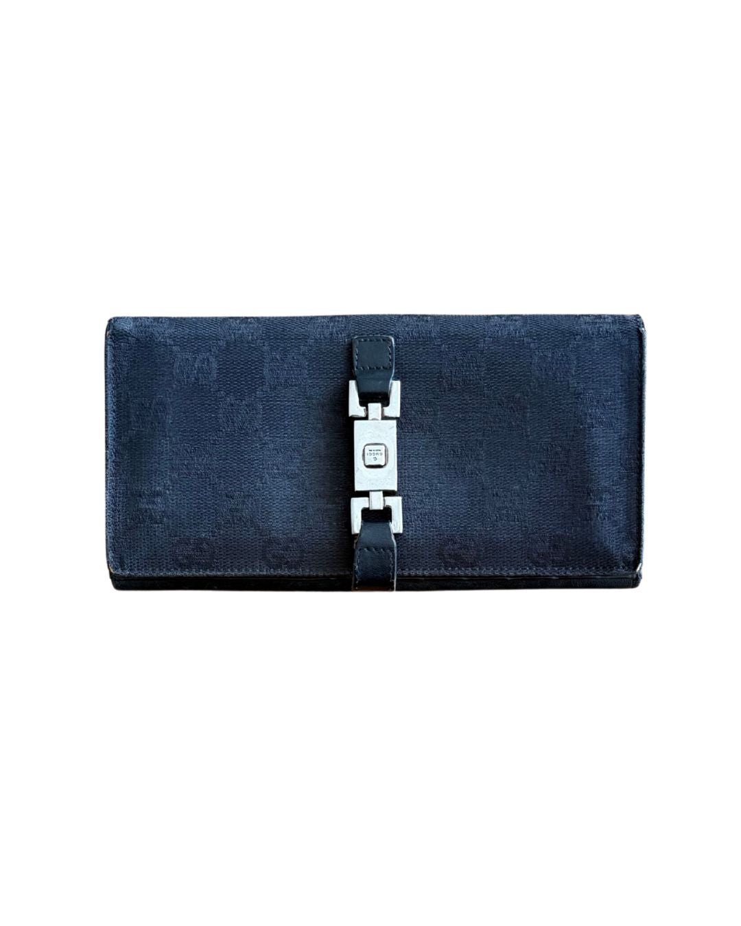 Gucci Vintage Jackie/Bardot GG Canvas Continental Wallet