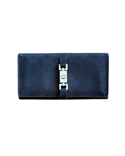 Gucci Vintage Jackie/Bardot GG Canvas Continental Wallet