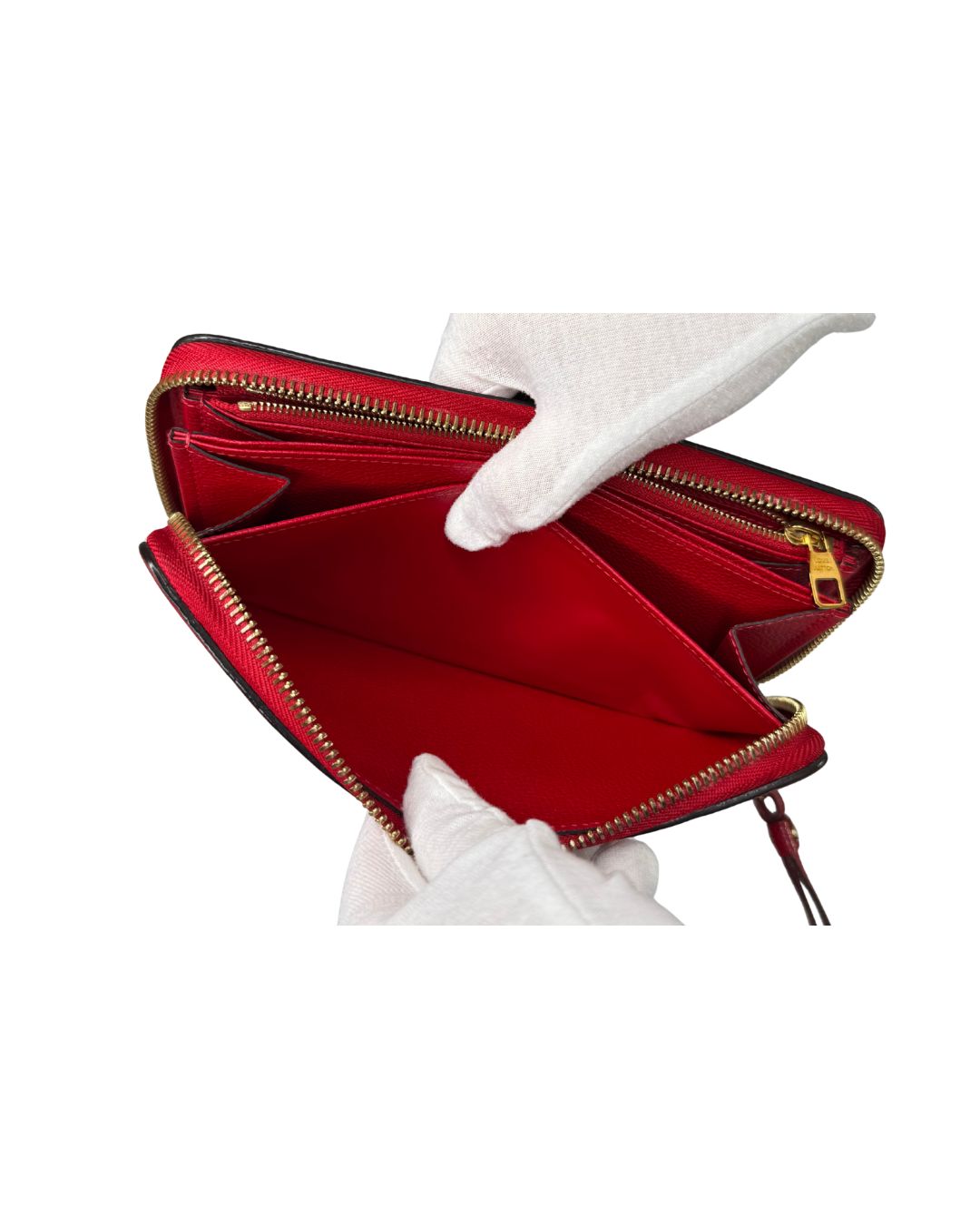 Louis Vuitton Zippy Wallet Monogram Empreinte Red Leather