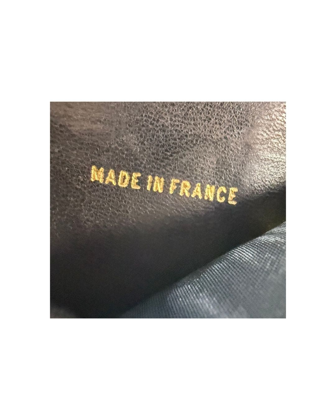 Chanel Vintage CC Black Lambskin Leather Compact Wallet