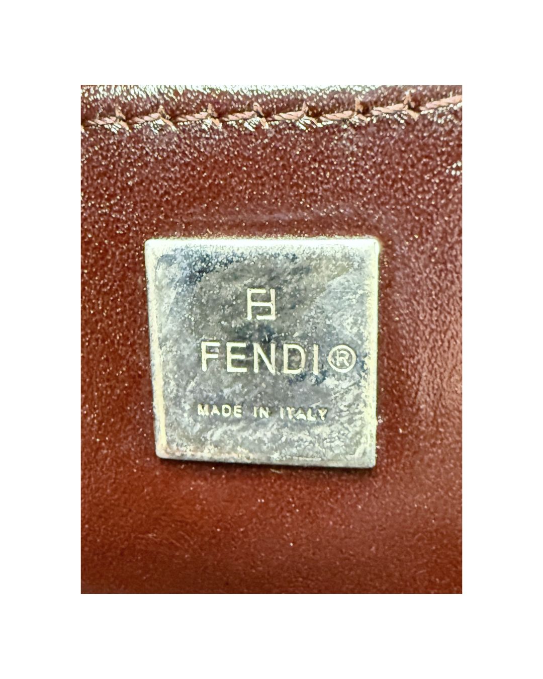 Fendi Vintage Zucca FF Brown Canvas Continental Wallet