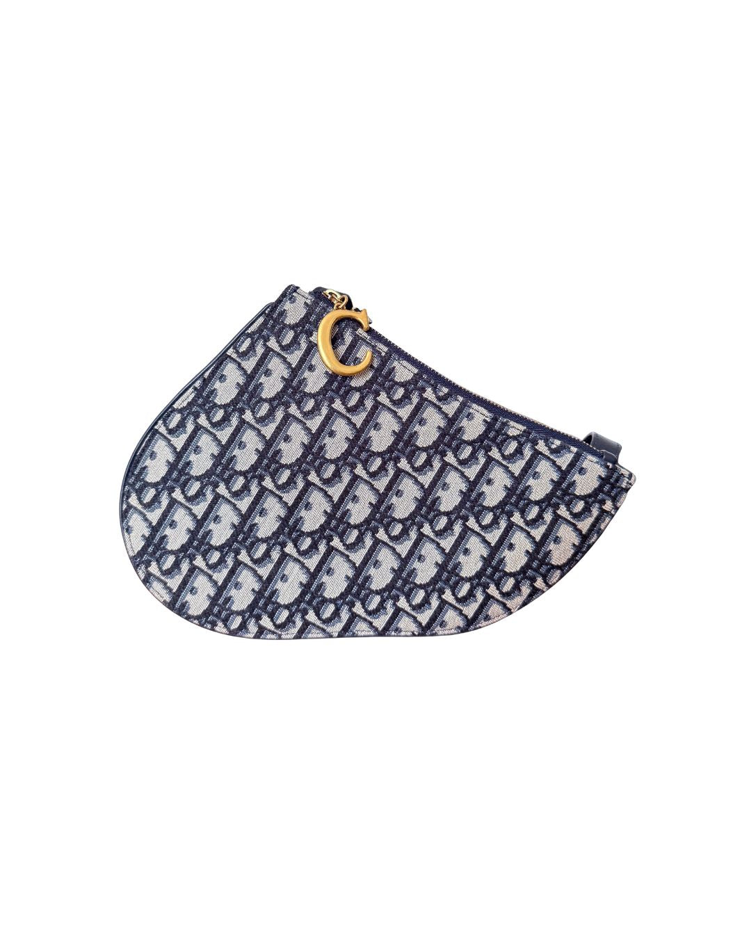 Christian Dior Oblique Saddle Trio Pouch Navy Canvas Crossbody Bag